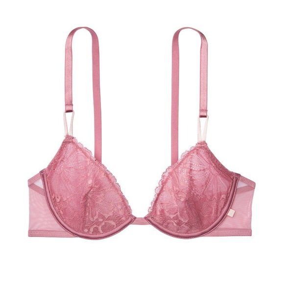 VS Sexy Tee Unlined Dusk Mauve Demi Bra 34DD - Picture 5 of 12